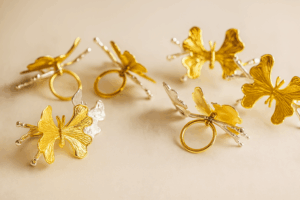 Ronds de Serviette Papillon( lot de 6)