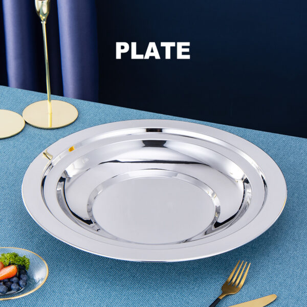 H970b88c19c694fc0829c4d6f9ba33949G Lot de 4 Plats de Service "KAMILA" par BIEN