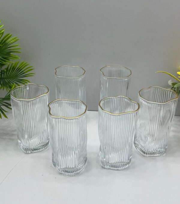 WhatsApp Image 2025-07-28 at 13.53.45 Lot de 6 Verres Design Ondulé